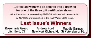 Correct answers are entered win restaurant gift certificates